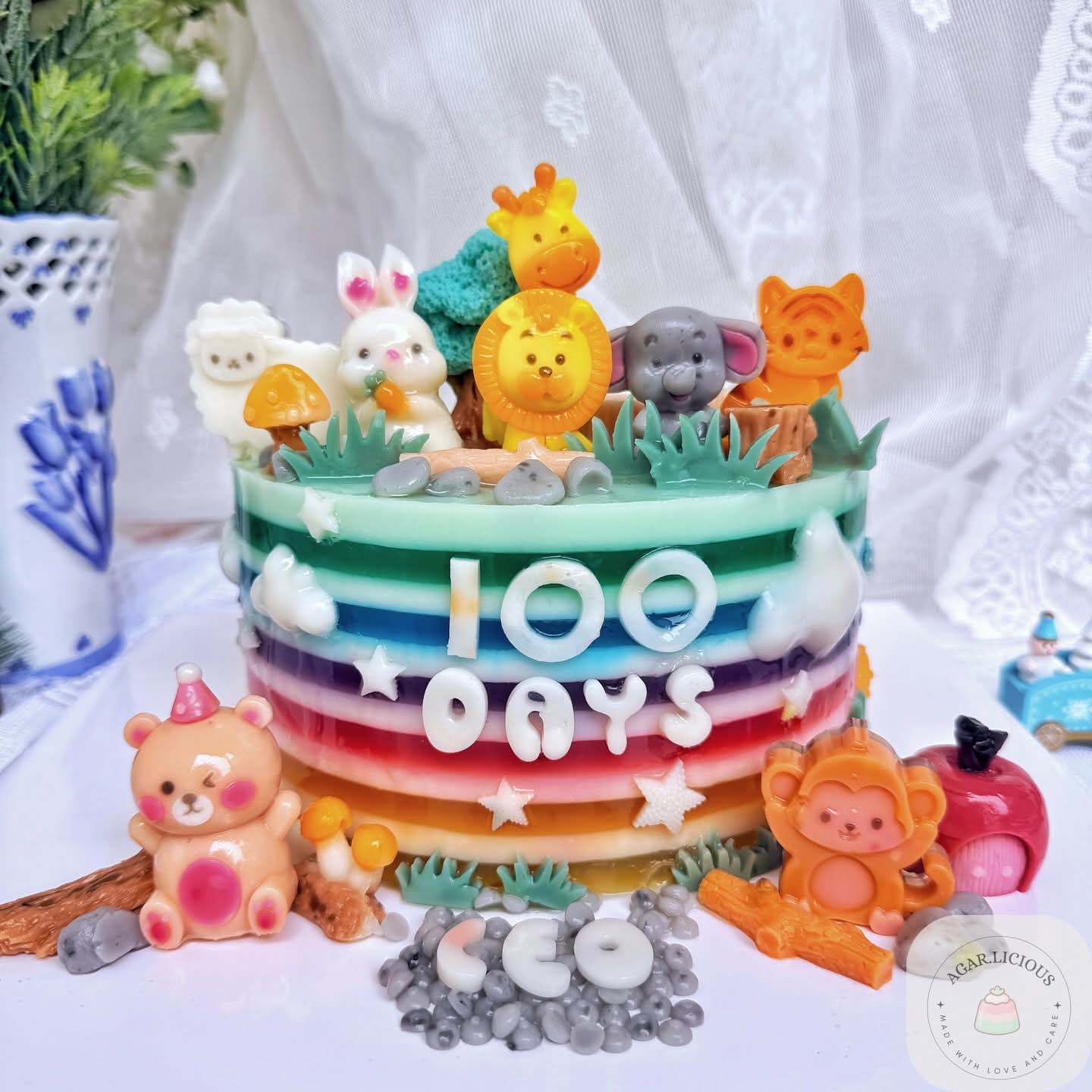 Custom jelly cake design