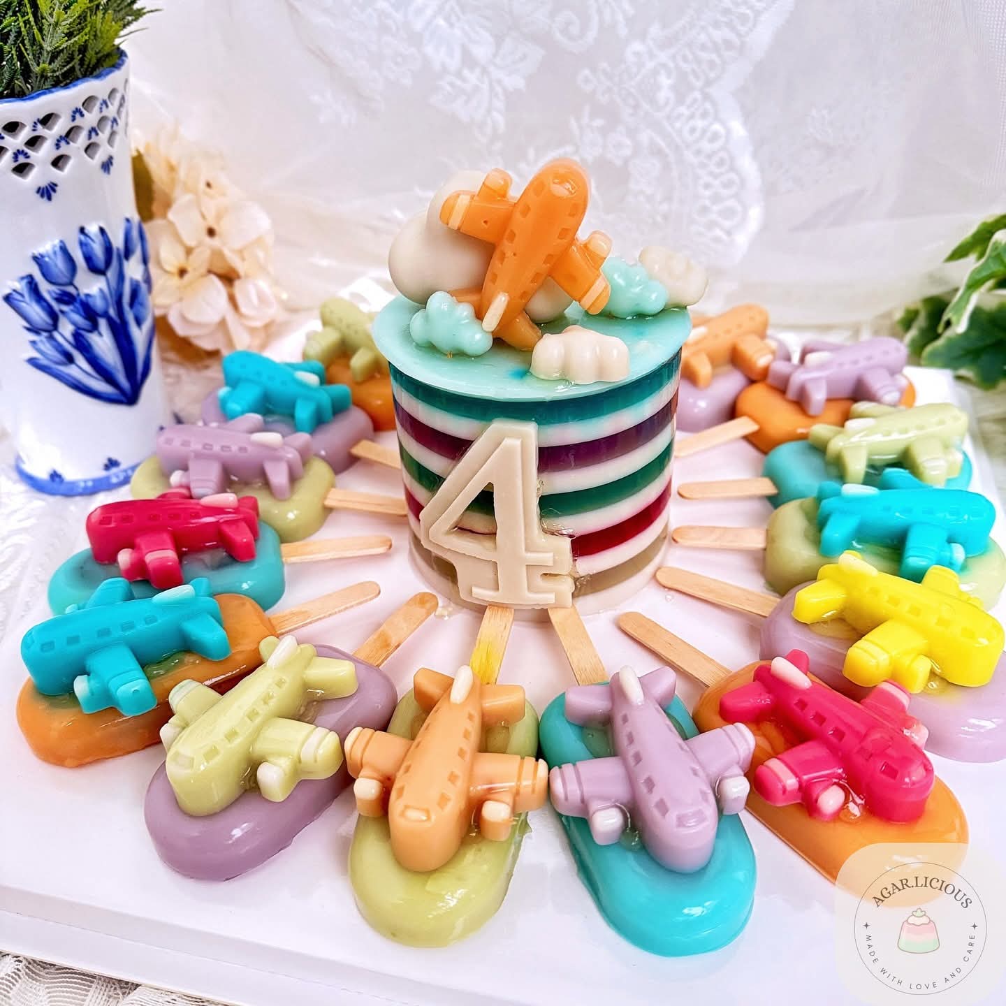 Custom jelly cake design