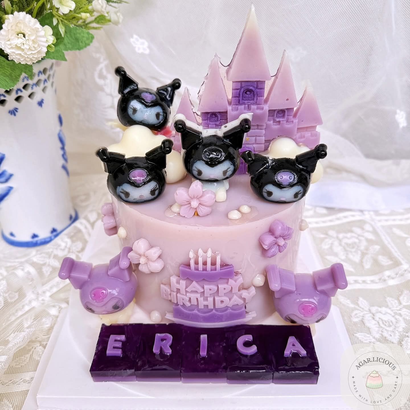 Kids themed 3D jelly cake
