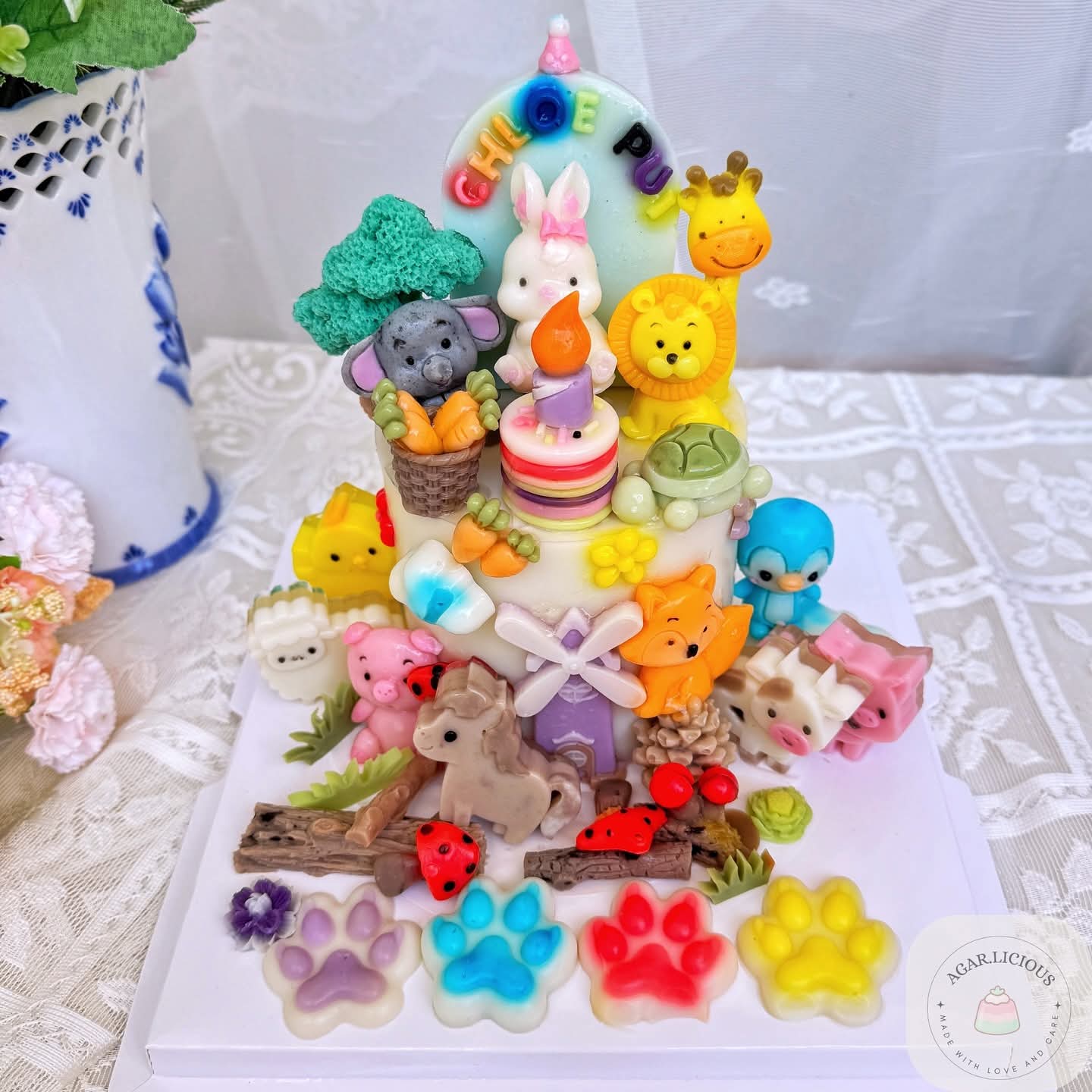 Custom birthday 3D jelly cake