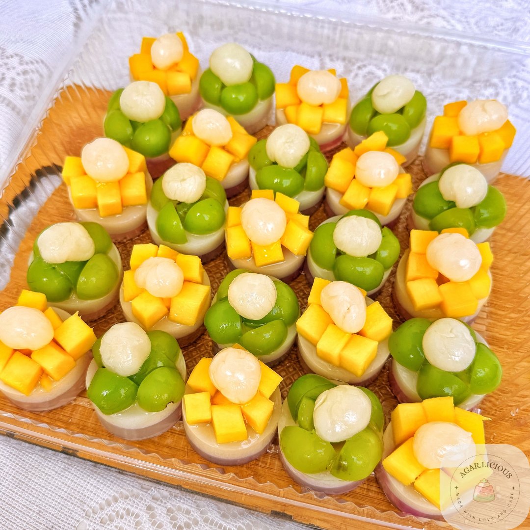 Mango jelly dessert cups Kuching