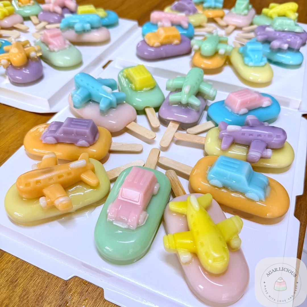 Transport themed jelly popsicles for kids Kuching